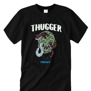 Thugger Unisex Tshirt Skull And Snake Tshirt